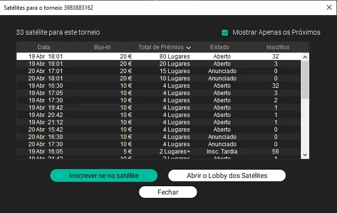 sartélites main event scoop 2026 pokerstars portugal