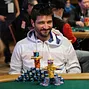 Pablo Rojas with a creative chipstack