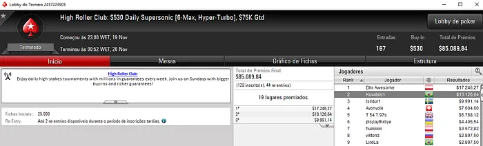 Rafael Moraes Vice no High Roller Club: 0 Bounty Builder HR & Mais 102