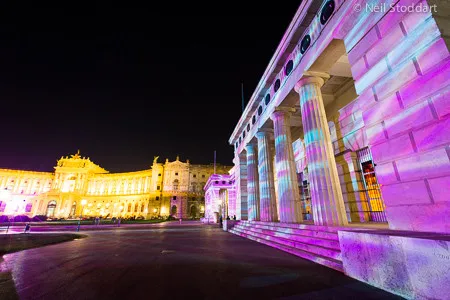 The Hofburg Palace by night. Photo courtesy of the PokerStars Blog,