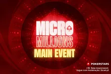 MicroMillions Main Event começa hoje - €50 PKO com €300.000 GTD!