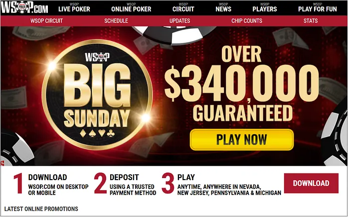 WSOP Homepage