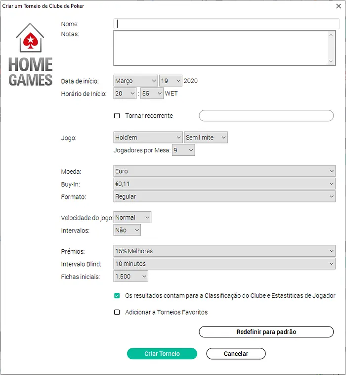 home games pokerstars