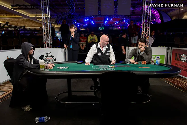 Alex Bolotin and Dimitar Danchev are heads up in Event 6