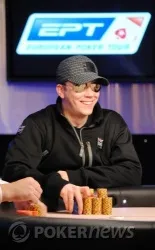 All smiles for the chip leader