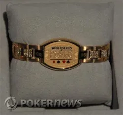 A glimpse of the winner's bracelet