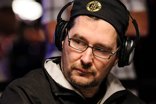 Phil Hellmuth (Seen Here in Earlier WSOP Play) Dropped an Early Pot After His Late Arrival