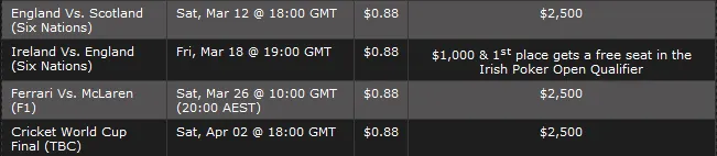 Jogue Poker & Aposte nos Torneios 888 Team Poker 101