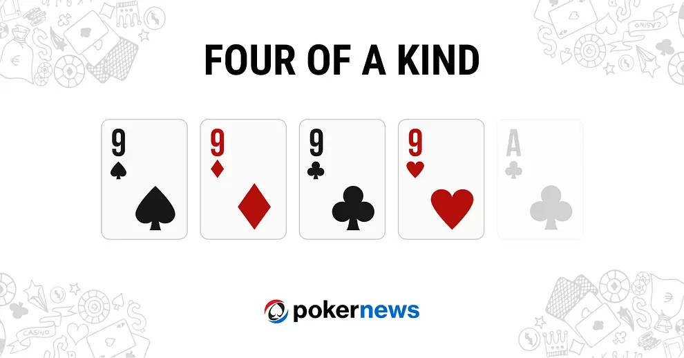Example Four-of-a-Kind hand in poker