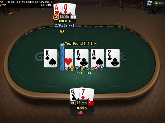 Event 2 final hand