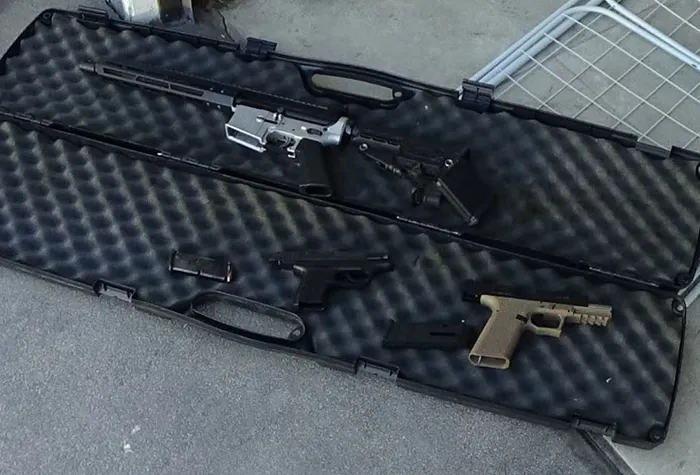 Guns allegedly found at Yevgeni Gershman's residence