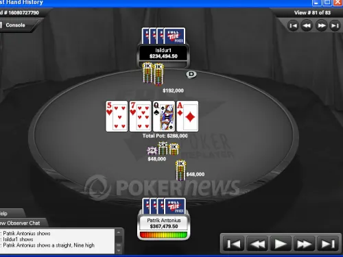 Poker online : Patrik Antonius gagne un pot historique 101