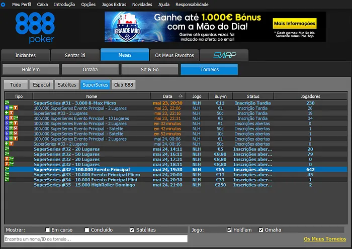 superseries 888poker