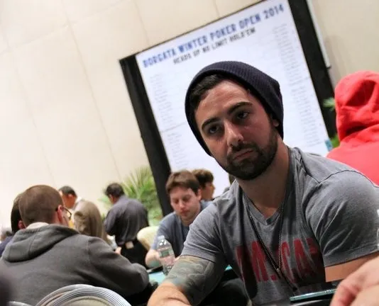 Aaron Massey in Event 14 (Heads-Up NLHE) at the 2014 Borgata Winter Poker Open