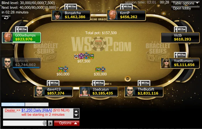 Event 30 Final Table
