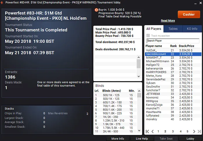 João "Naza114" Vieira Embolsou Mais de ,000 na Powerfest & Mais 103