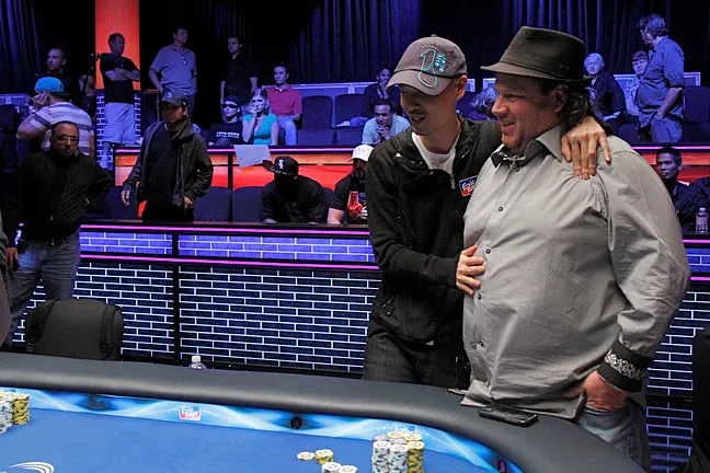 Chino Rheem and Gavin Smith (photo courtesy of Epic Poker)