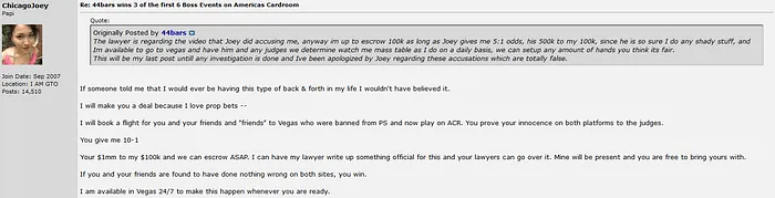 Trapaça na Rede Winning Poker Network 101