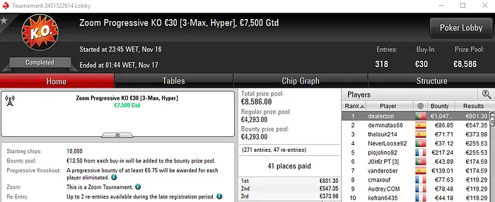 PokerStars.FRESPT: dealerzon e fredbiel com os Maiores Prémios de Sexta 101