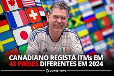 Canadiano estabelece recorde impressionante de ITMs em países diferentes em 2024