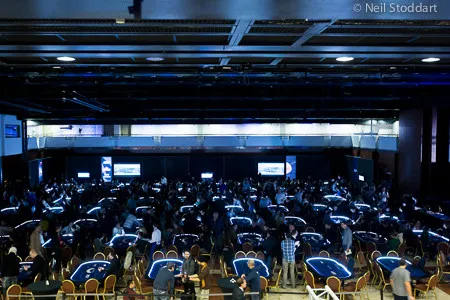 The tournament room awaits. Photo courtesy of the PokerStars Blog.