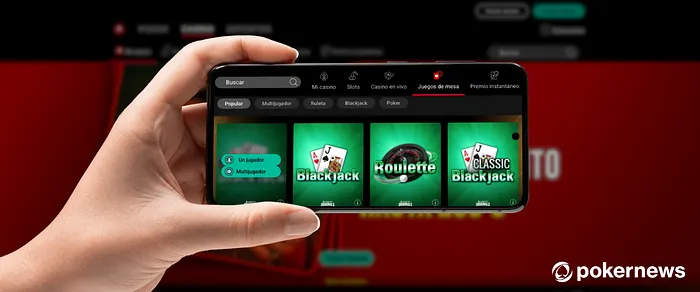 Juegos móviles de PokerStars Casino