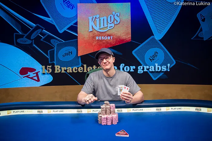 Kahle Burns won his first career gold bracelet at the 2019 WSOP Europe festival.