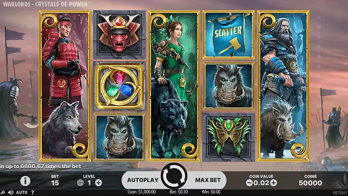 warlords crystal of power slot