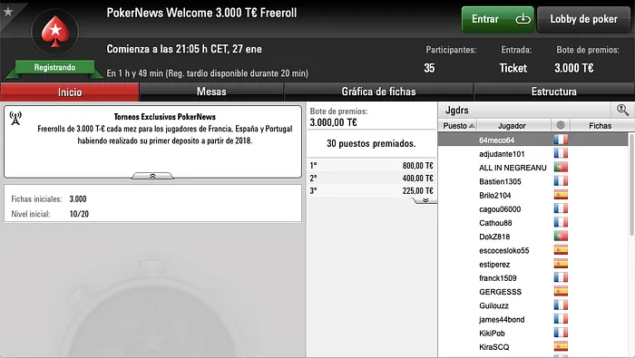 3.000T€ en juego en nuestro freeroll mensual en PokerStars 101