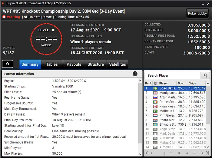 wpt world championship online