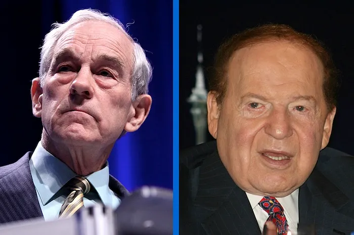 Ron Paul and Sheldon Adelson