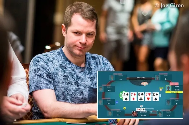 Jonathan Little Attempts a River Bluff-Raise in a $10/$20 Cash Game