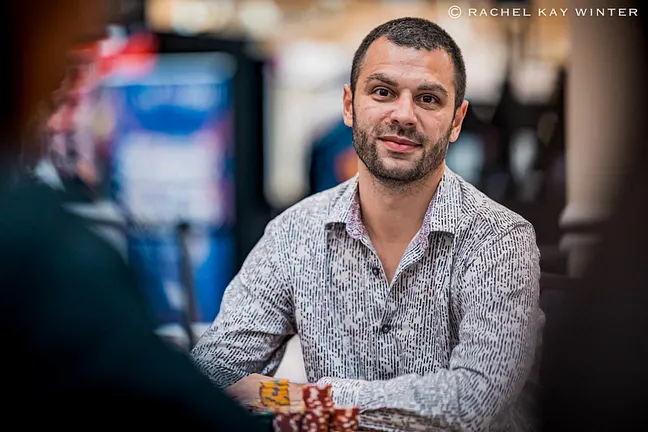 Francis Anderson among the big stacks for Day 4