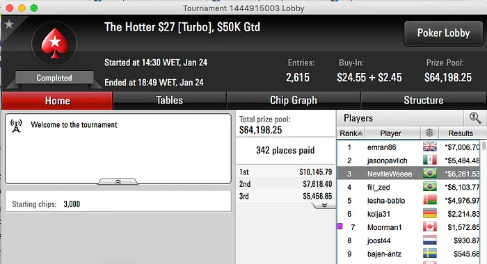 ValterBr@nco Crava Sunday Warm-Up (k), lmn_7 Crava o Sunday Rebuy (k) & Mais 109