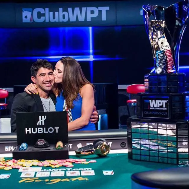 Jesse & Ashley lors du succès de ce dernier sur le WPT Borgata Poker Open 2016