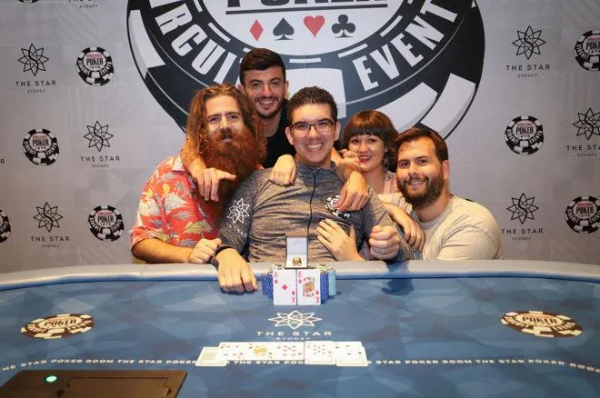 Michael Kanaan won the 2017 WSOPC Sydney Main Event for A$394,837