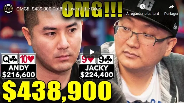 Live At The Bike : Carré contre Full et un pot d'un demi-million de dollars! 0001