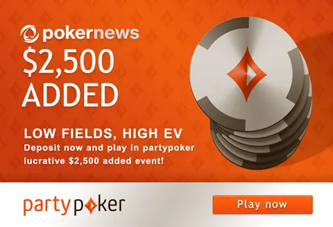 Big Value: $2,500 Added to Exclusive PokerNews.com Tournament at partypoker 0001