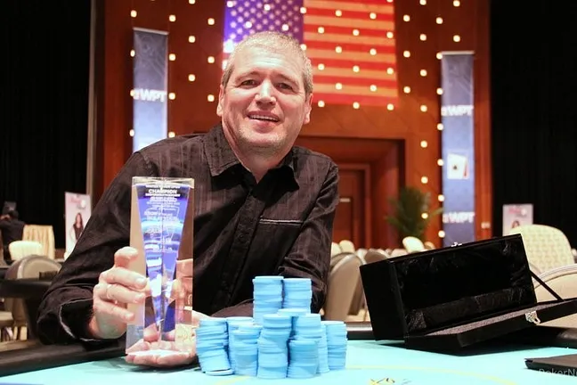 Mueller after his victory at Borgata