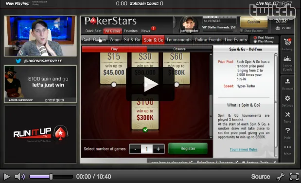 Jason Somerville Spin & Go