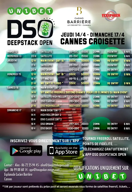 L'Unibet DSO Cannes vers les 500 joueurs, Gregory Grech domine le Jour 1A 101