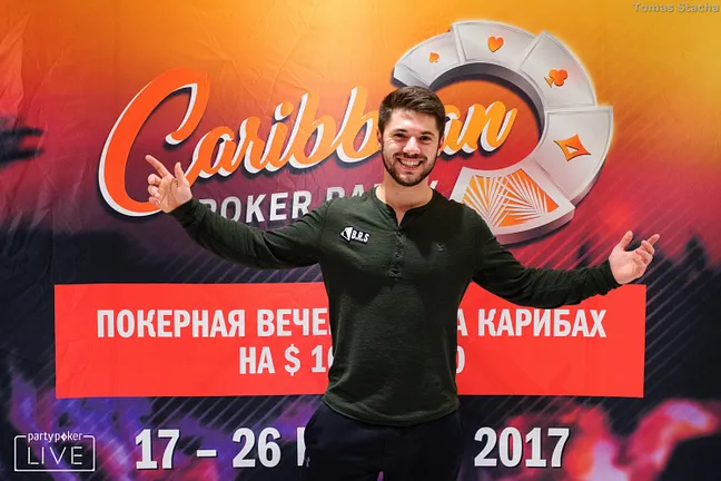 Daniel Clark pictured during MILLIONS Russia, looking forward to the partypoker Caribbean Poker Party in November
