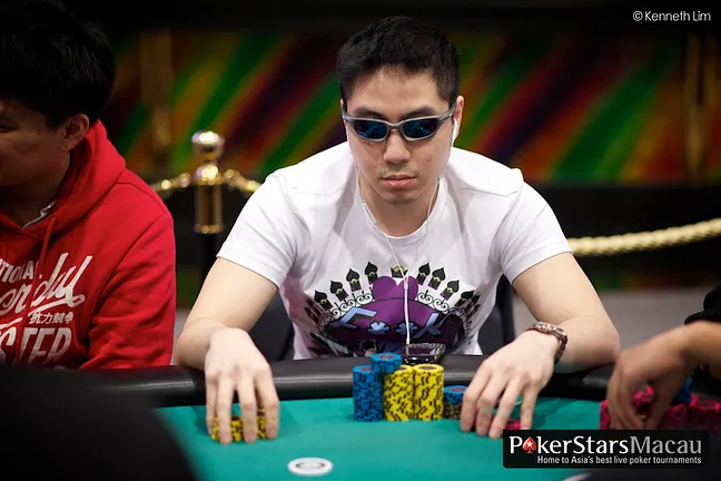 Chip leader Andrew Gaw
